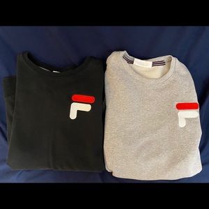 Fila black and gray hoodie (bundle of 2)